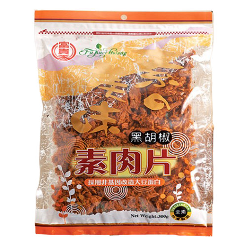富味香黑胡椒素肉片(300g)